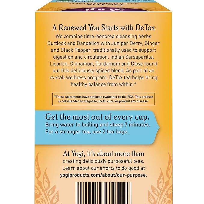 Yogi Tea - DeTox Tea Shipping to USA, Canada & Europe